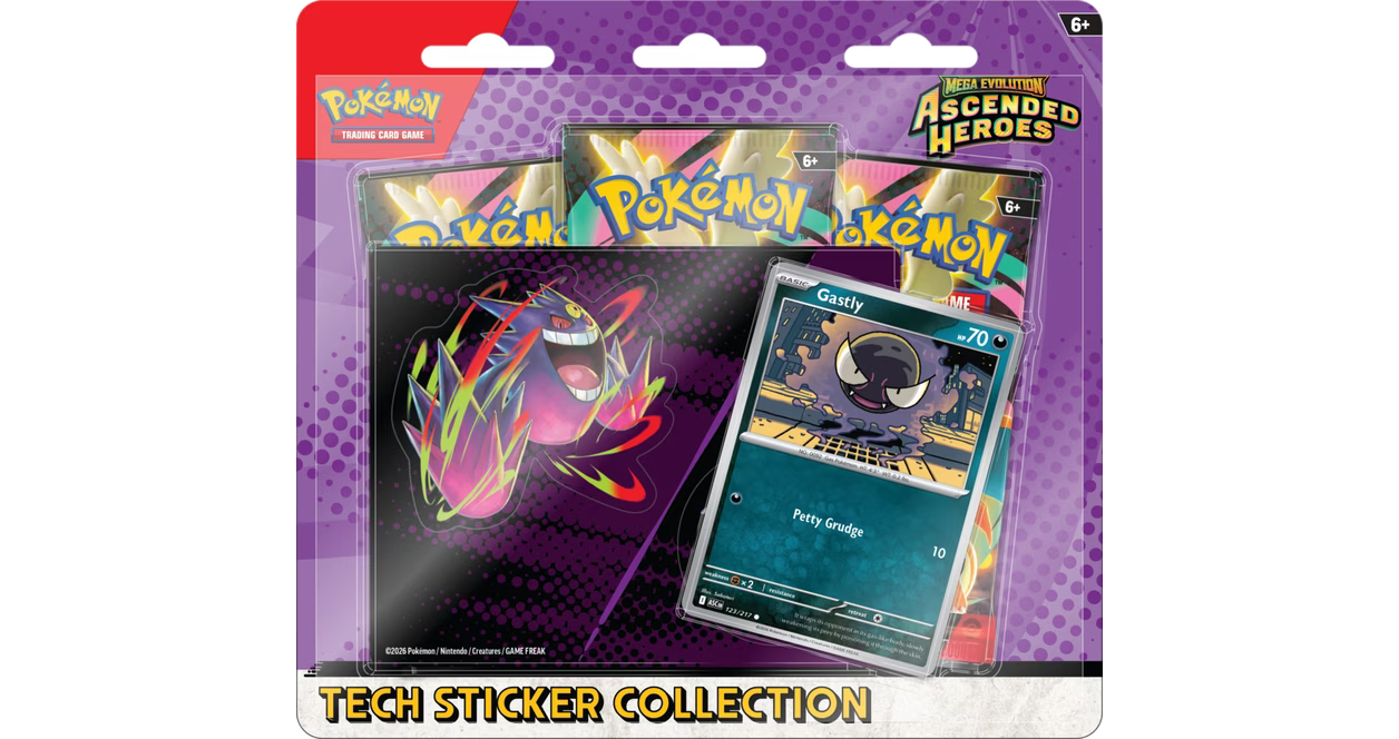 Mega Evolution: Ascended Heroes Tech Sticker Collection (Assorted)