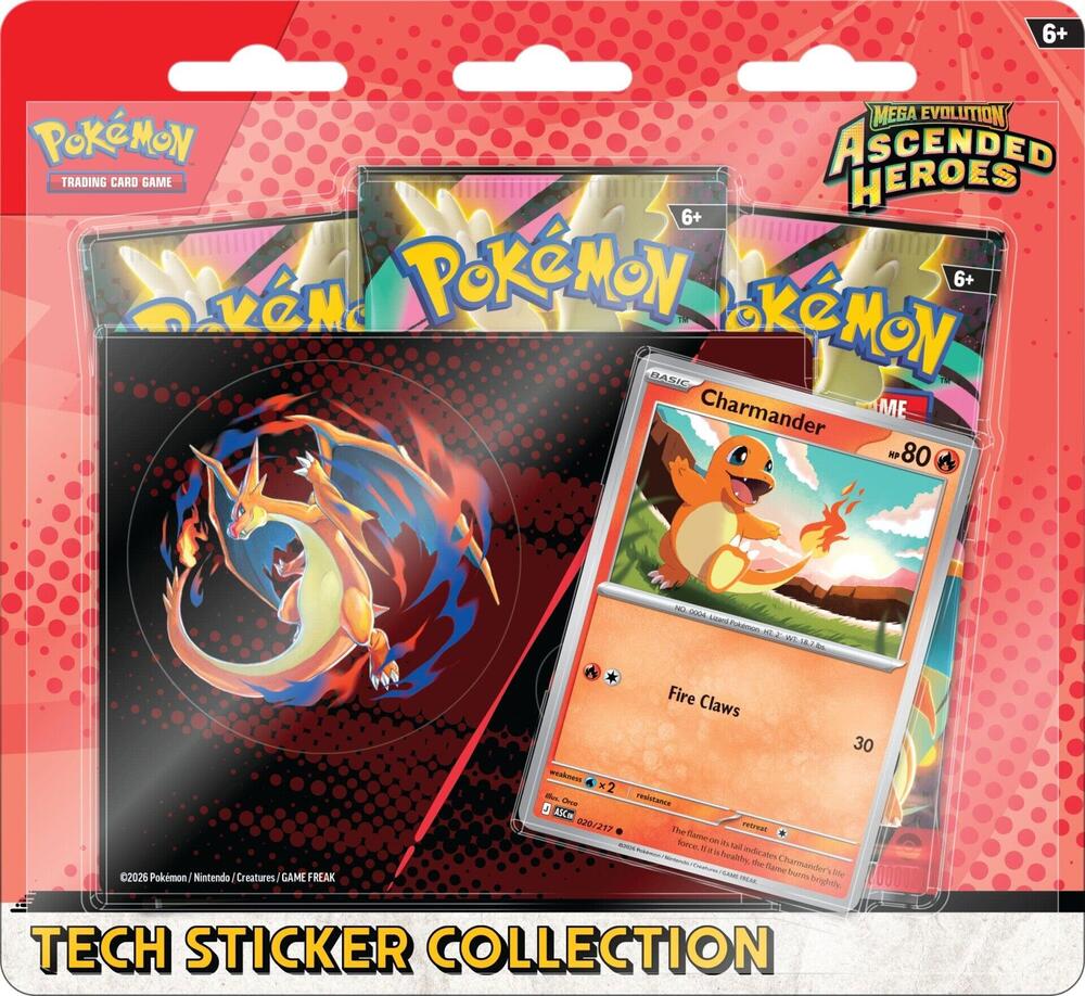 Mega Evolution: Ascended Heroes Tech Sticker Collection (Assorted)